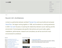 Tablet Screenshot of liminal.org.uk